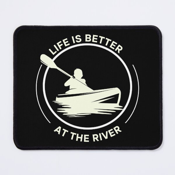 Item preview, Life is better at the river designed and sold by ThreadmyCanvas.