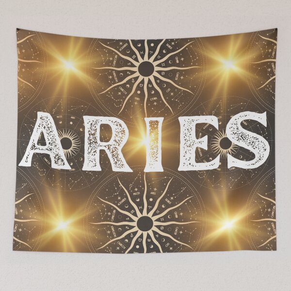 Item preview, Cosmic Golden Shine Aries designed and sold by MysticZodiac.