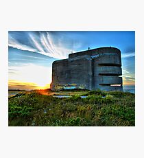 German Fire Control Tower Alderney Photographic Print