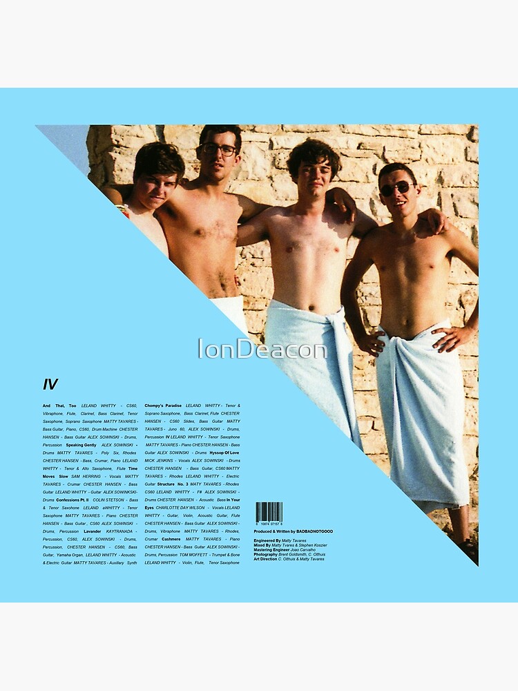 Discover BadBadNotGood IV (CHECK OUT MORE MUSIC MERCH ON MY PROFILE) Premium Matte Vertical Poster