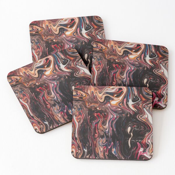 Item preview, "The Dance of Colors: Fluid Abstractions in Dark Palette Chiaroscuro" designed and sold by WhiteWolfe0127.