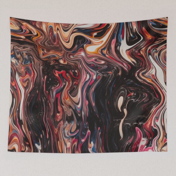Item preview, "The Dance of Colors: Fluid Abstractions in Dark Palette Chiaroscuro" designed and sold by WhiteWolfe0127.