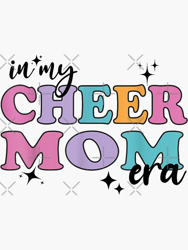 Cheerleading Cheer Mom Funny Gift Idea' Sticker