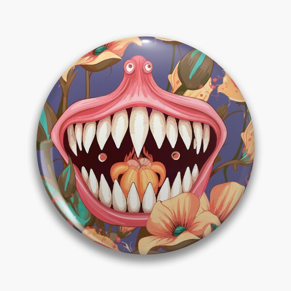 Item preview, Monsters with teeth. Predatory flowers. Plants designed and sold by Anastasiia Yurevych.