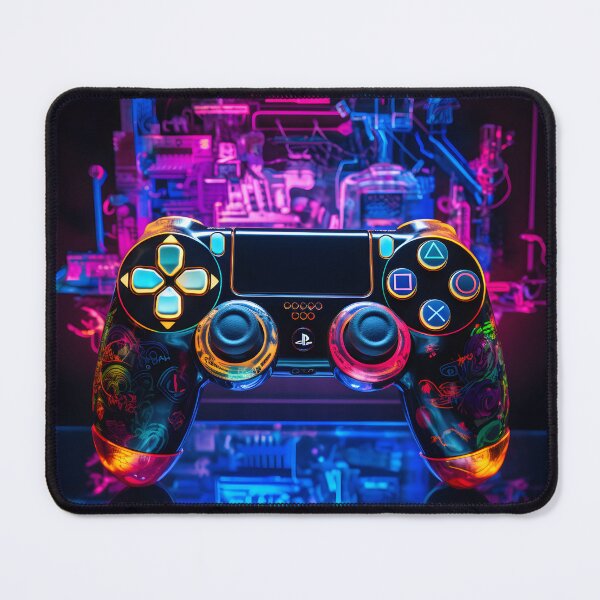 Item preview, Abstract Neon Art PS4 Controller designed and sold by ARTficiallyAnon.