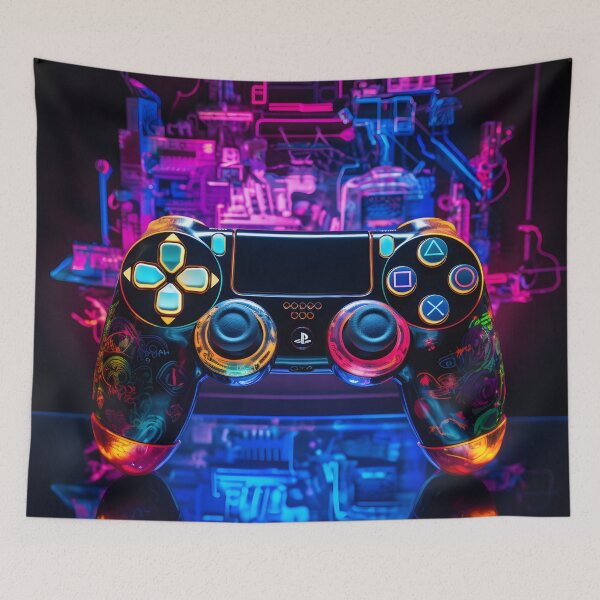 Item preview, Abstract Neon Art PS4 Controller  designed and sold by ARTficiallyAnon.