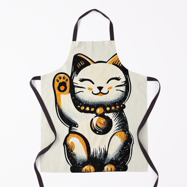 Item preview, Lucky Cat Vintage Art - Maneki Neko designed and sold by pocketart2023.