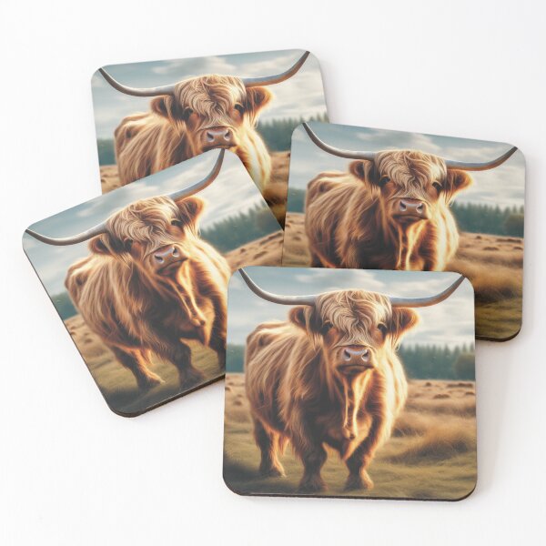 Item preview, Highland Cow Painting  designed and sold by AllOfUsOrNone.