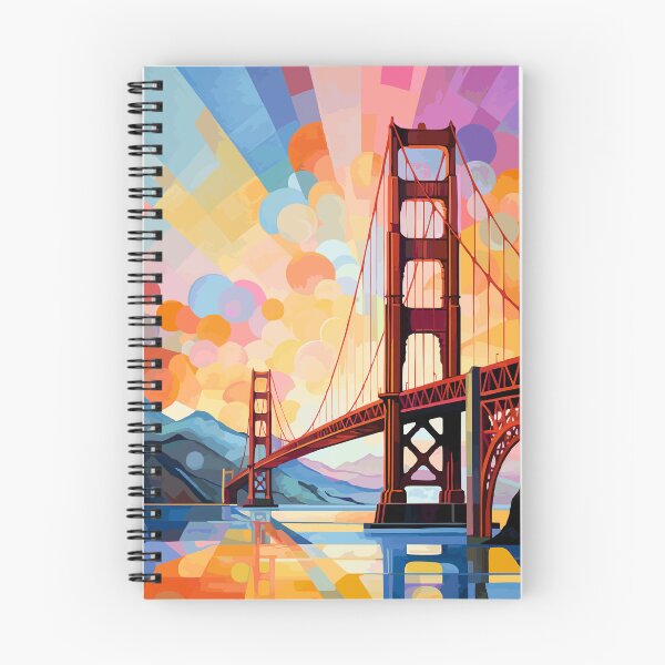 Item preview, Golden Gate Bridge Abstract Art - California designed and sold by ArsUrbis.