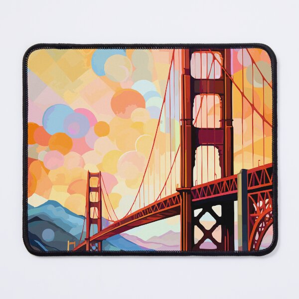 Item preview, Golden Gate Bridge Abstract Art - California designed and sold by ArsUrbis.