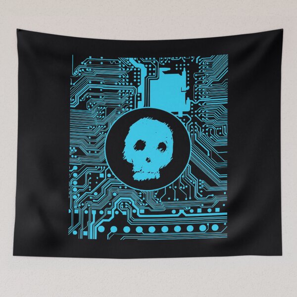 Item preview, Blue Blurry Skull (Cybergoth) 	 designed and sold by vchrrmnbnql51.