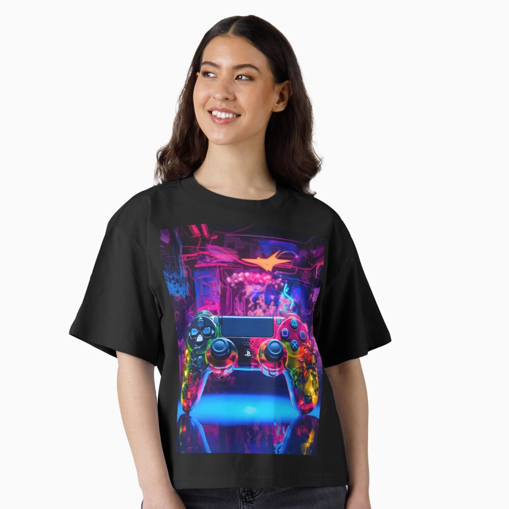 Abstract Neon Art PS4 Controller \