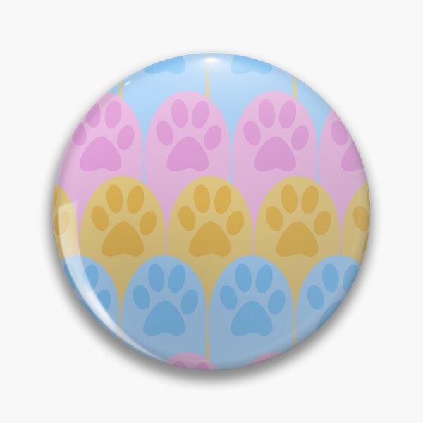 Item preview, Pastel Paw Print Pink Purple Yellow Blue Seamless Repetitive Pattern Cute designed and sold by marie-inks.