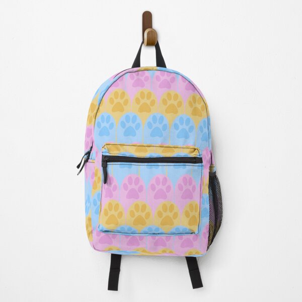 Item preview, Pastel Paw Print Pink Purple Yellow Blue Seamless Repetitive Pattern Cute designed and sold by marie-inks.
