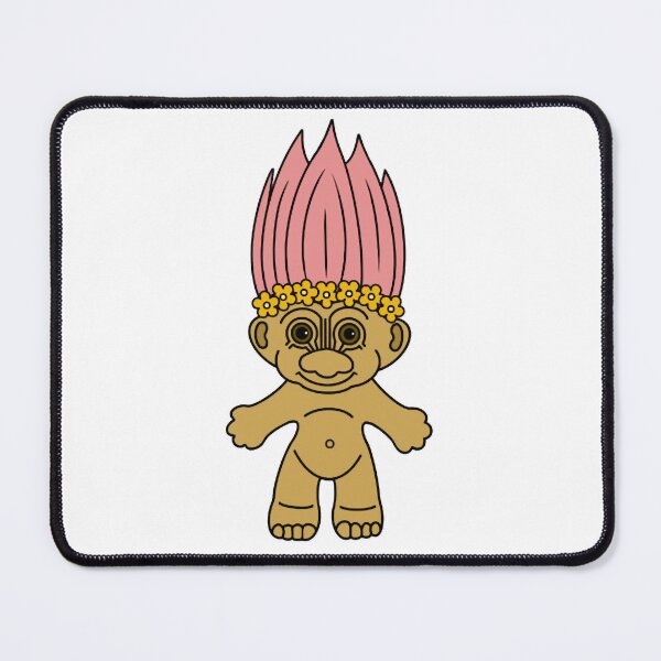 Item preview, Retro 70s flower crown flower power troll doll designed and sold by Keyr-aCallihan.