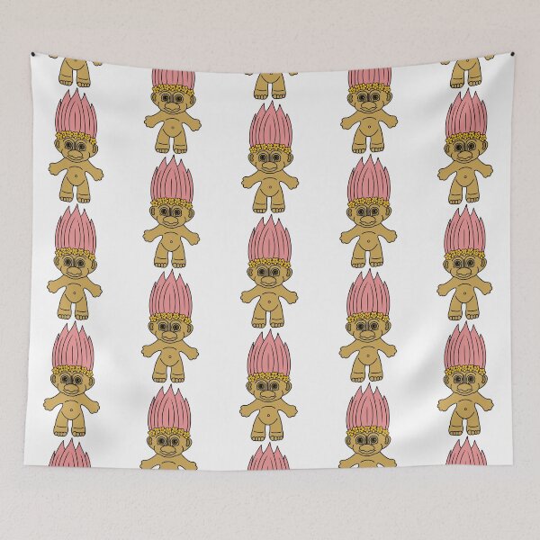 Item preview, Retro 70s flower crown flower power troll doll designed and sold by Keyr-aCallihan.