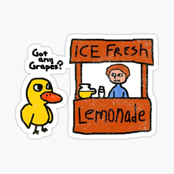 Item preview, Ice Fresh Lemonade Got Any Grapes Duck Funny Gift designed and sold by jostin-hatter.