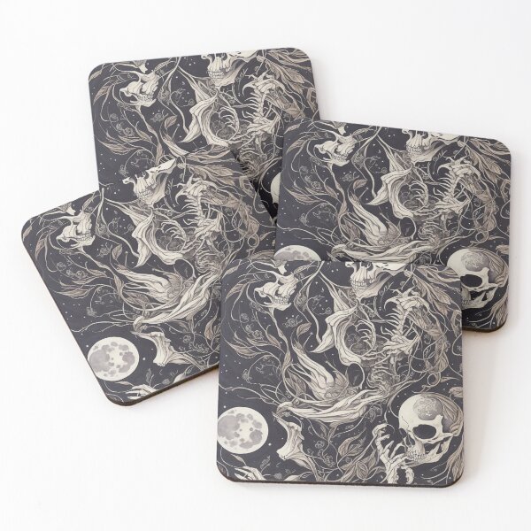 Item preview, Occult Wicca Aesthetic Flower Floral Skeleton designed and sold by Yellowriversss.