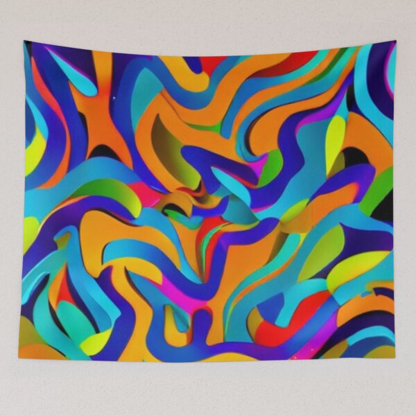 Item preview, Abstract Colorful Ribbon Pattern designed and sold by calibrit.