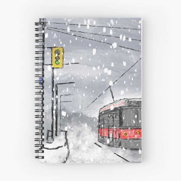 Item preview, Toronto TTC winter in watercolor designed and sold by Memelord2022.