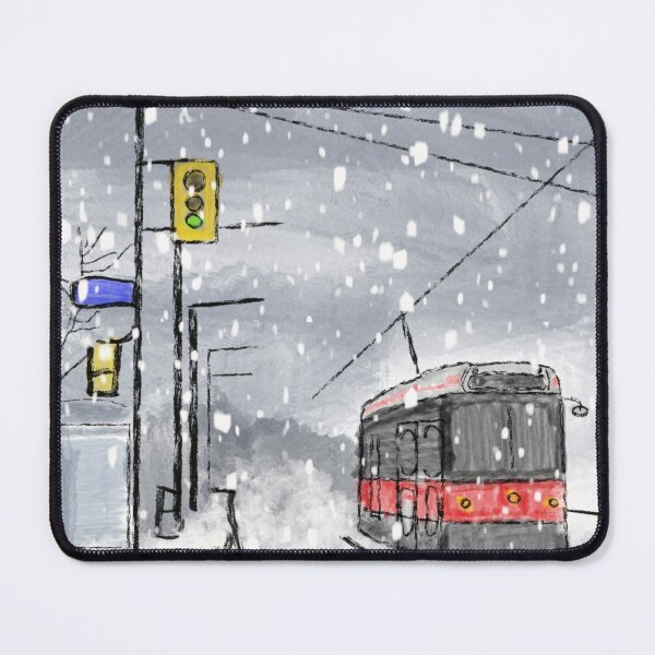 Item preview, Toronto TTC winter in watercolor designed and sold by Memelord2022.