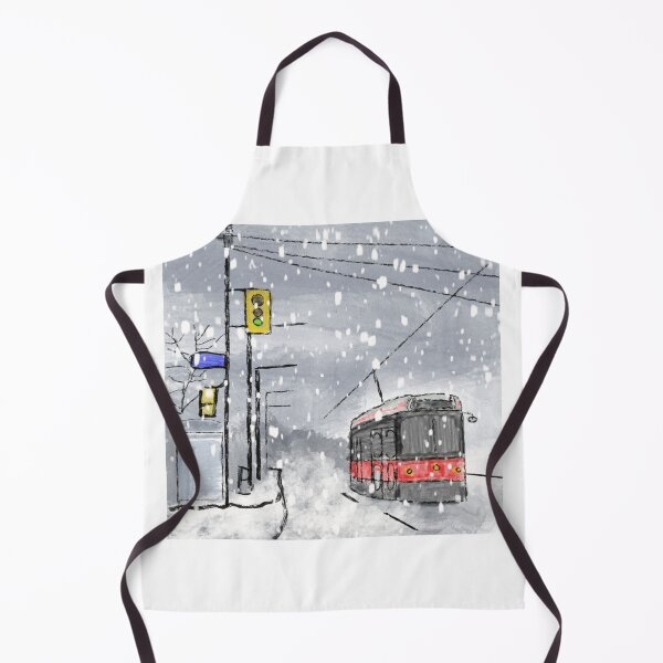 Item preview, Toronto TTC winter in watercolor designed and sold by Memelord2022.