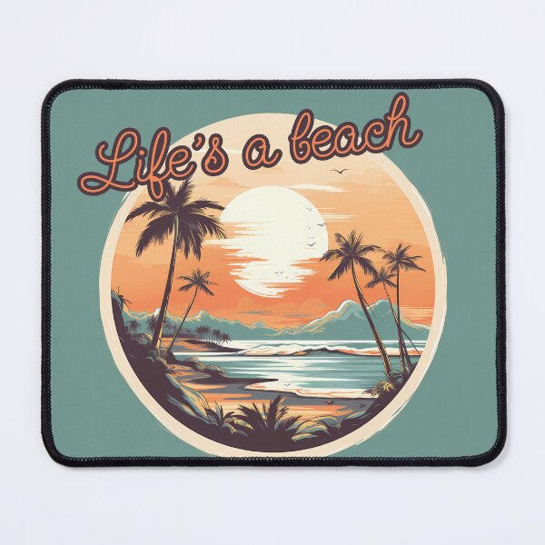 Item preview, Life's a beach - Funny joke pun designed and sold by alambic-designs.