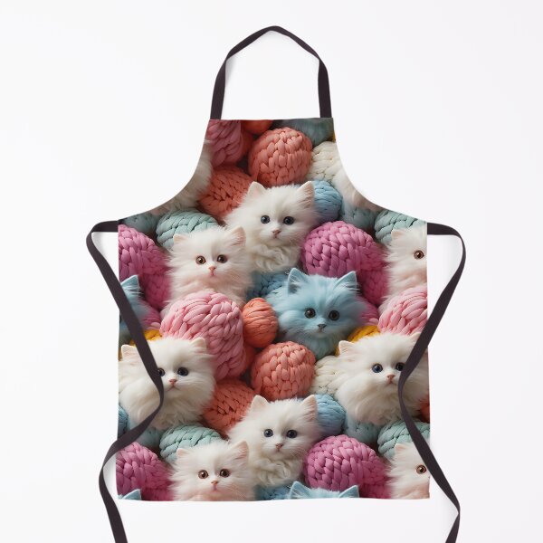 Item preview, Adorable Cat Artistry Seamless Pattern designed and sold by AlienSkinEyes.