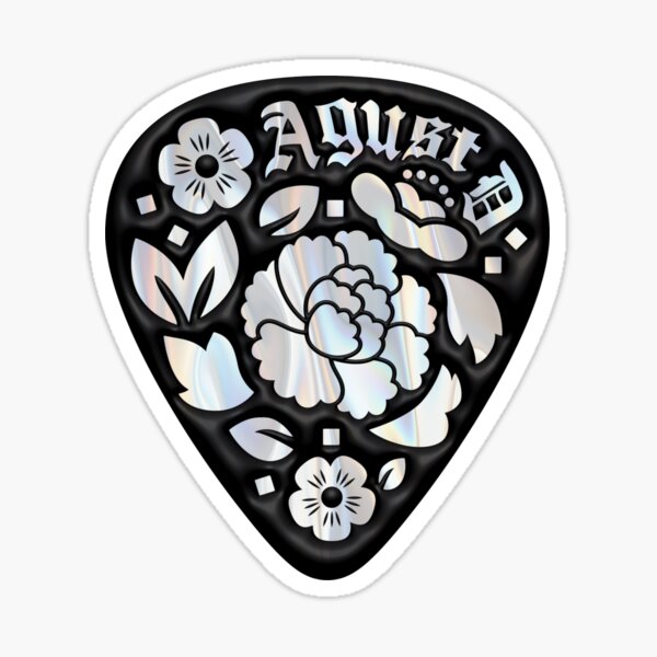 Artikel-Vorschau von Agust D Lotus Gitarrenplektrum, designt und verkauft von loonylunaART.