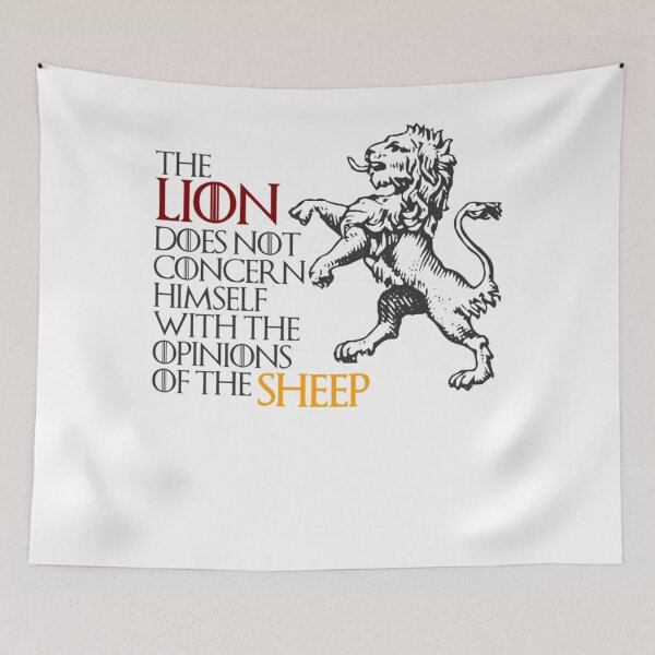 Item preview, The Lion does not concern himself with the opinions of the sheep Essential  designed and sold by lamarkieh.