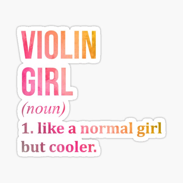 Item preview, Violin Girl Definition in Watercolor designed and sold by XCIV.