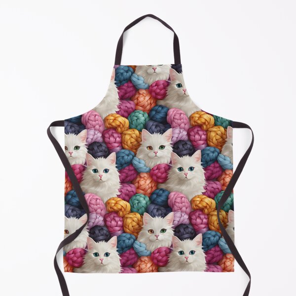 Item preview, Adorable Cat Artistry Seamless Pattern designed and sold by AlienSkinEyes.
