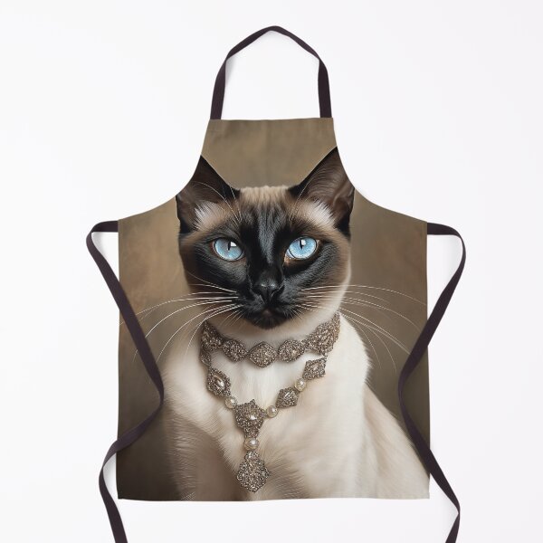 Item preview, Seal Point Siamese Cat with Necklace designed and sold by Elisabeth Lucas.