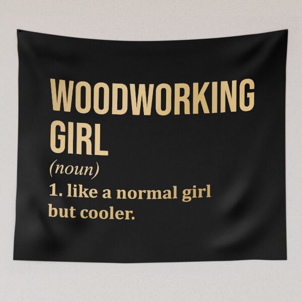 Item preview, Woodworking Girl Definition in Gold designed and sold by XCIV.