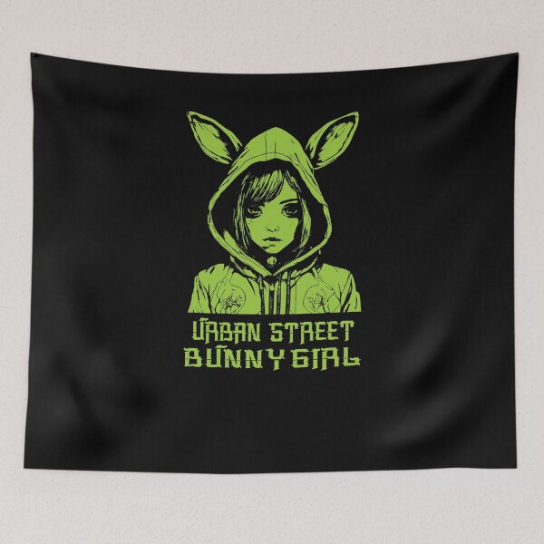 Item preview, Street Bunny Girl - Yellow-green designed and sold by Soulemotion.