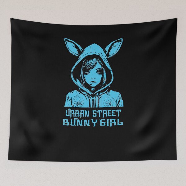 Item preview, Street Bunny Girl - Light Blue designed and sold by Soulemotion.