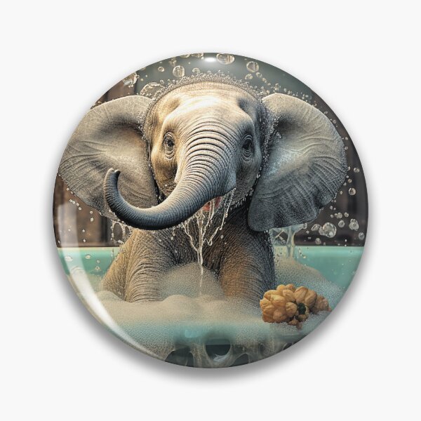 Item preview, Baby Elephant Bath Time designed and sold by Elisabeth Lucas.
