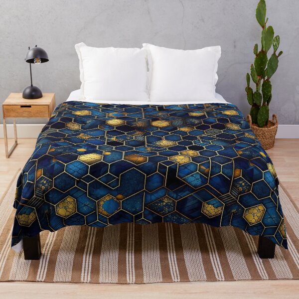 Item preview, Cobalt and Gold Seamless Pattern designed and sold by Offsite.