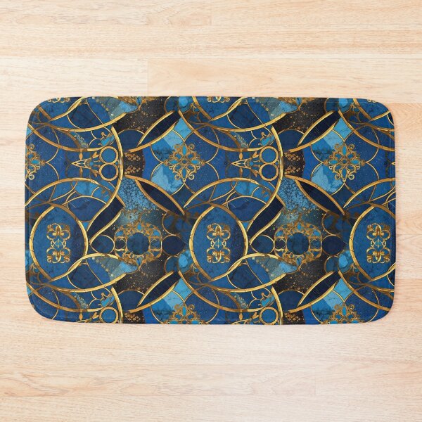 Item preview, Cobalt and Gold Seamless Pattern 2 designed and sold by Offsite.