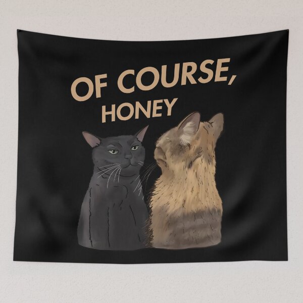 Item preview, Black Cat Zoning Out Of Course Honey Cat Meme designed and sold by CarpeDiem96.