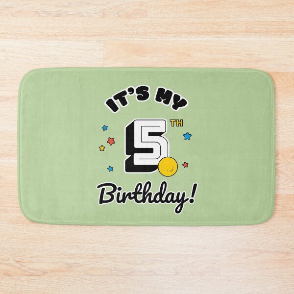 Item preview, Five Year Old Birthday - Happy Birthday - Birthday Party designed and sold by SallySunday.