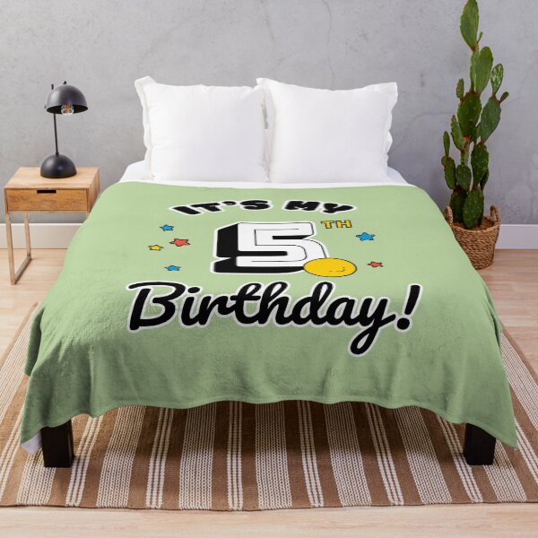 Item preview, Five Year Old Birthday - Happy Birthday - Birthday Party designed and sold by SallySunday.