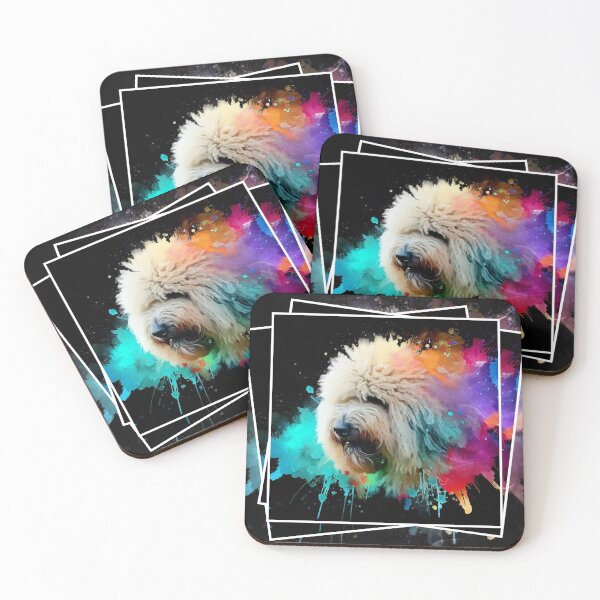 Item preview, Komondor Splash Art designed and sold by The Digital Compass.