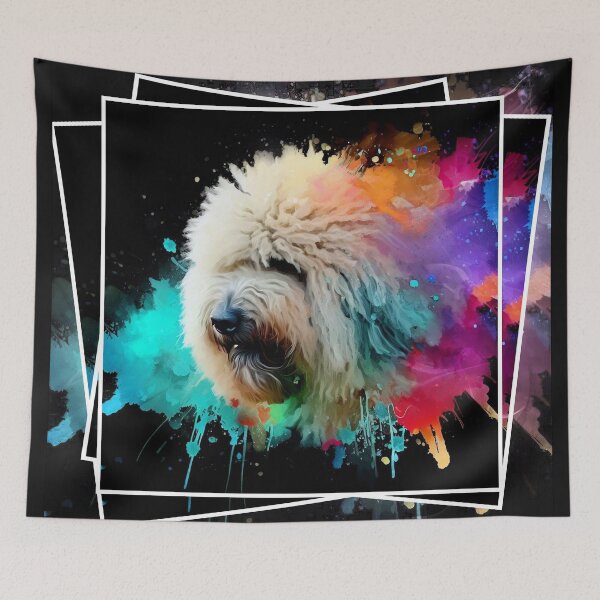 Item preview, Komondor Splash Art designed and sold by The Digital Compass.