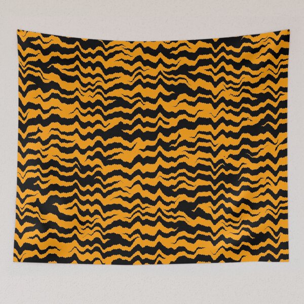 Item preview, Abstract pattern based on tiger stripes designed and sold by KlaudiDesignArt.