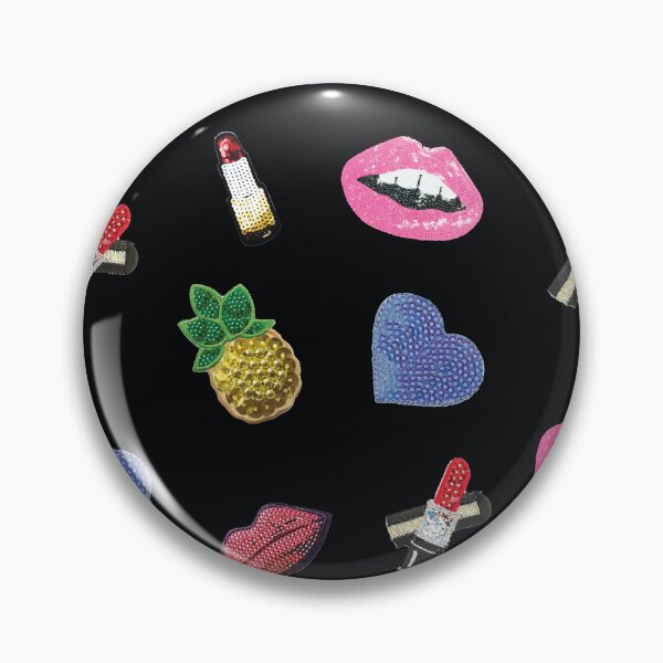 Item preview, sequence, spangle, lips, heart, pineapple, lipstick, black designed and sold by mintdiamond21.