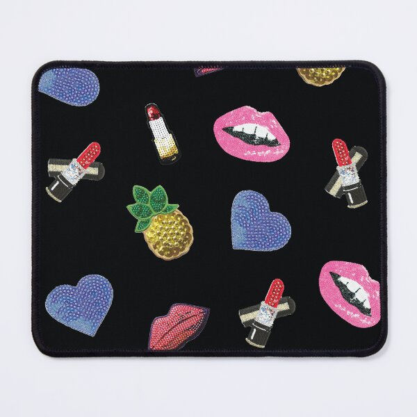 Item preview, sequence, spangle, lips, heart, pineapple, lipstick, black designed and sold by mintdiamond21.