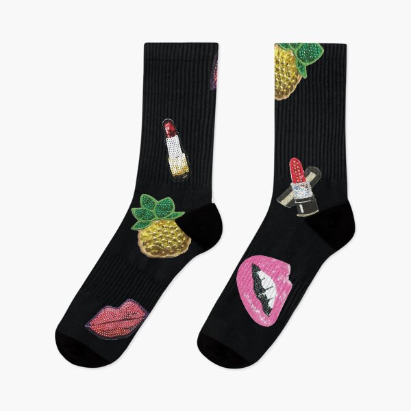 Item preview, sequence, spangle, lips, heart, pineapple, lipstick, black designed and sold by mintdiamond21.