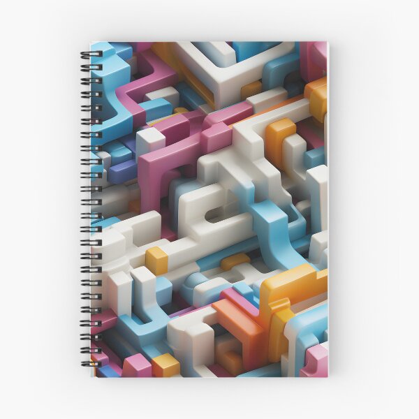 Item preview, Colorful 3d maze pattern designed and sold by enipra.
