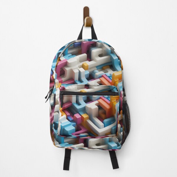 Item preview, Colorful 3d maze pattern designed and sold by enipra.